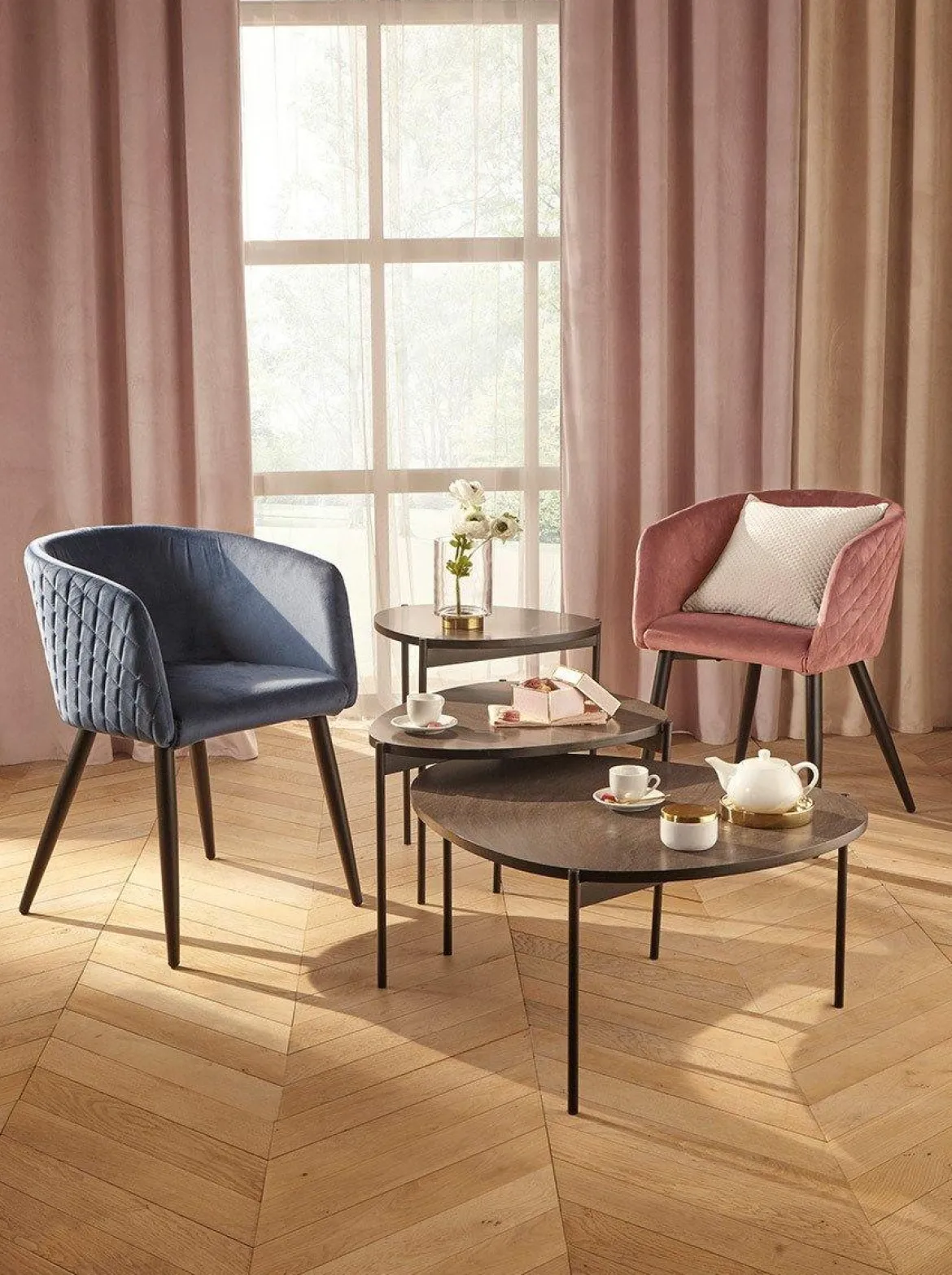 Fotel pikowany GLAMOUR do salonu