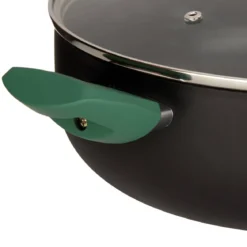 Garnek aluminiowy Ø 28 cm, ze szklaną pokrywą
