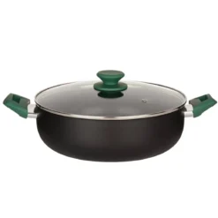 Garnek aluminiowy Ø 28 cm, ze szklaną pokrywą