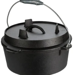 Garnek żeliwny do grilla, kociołek, Ø 25 cm