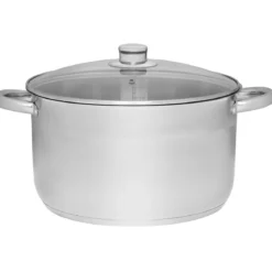 Garnek ze stali nierdzewnej z pokrywką, 10 l