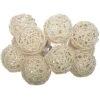 Girlanda led na baterie, rattanowa, 10 ledów, 162 cm