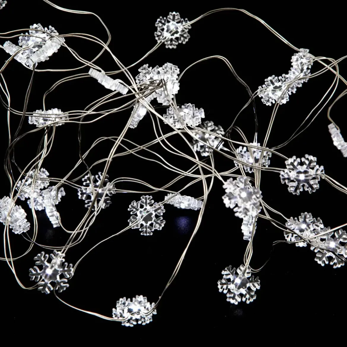 Girlanda świetlna śnieżynki, 20 LED