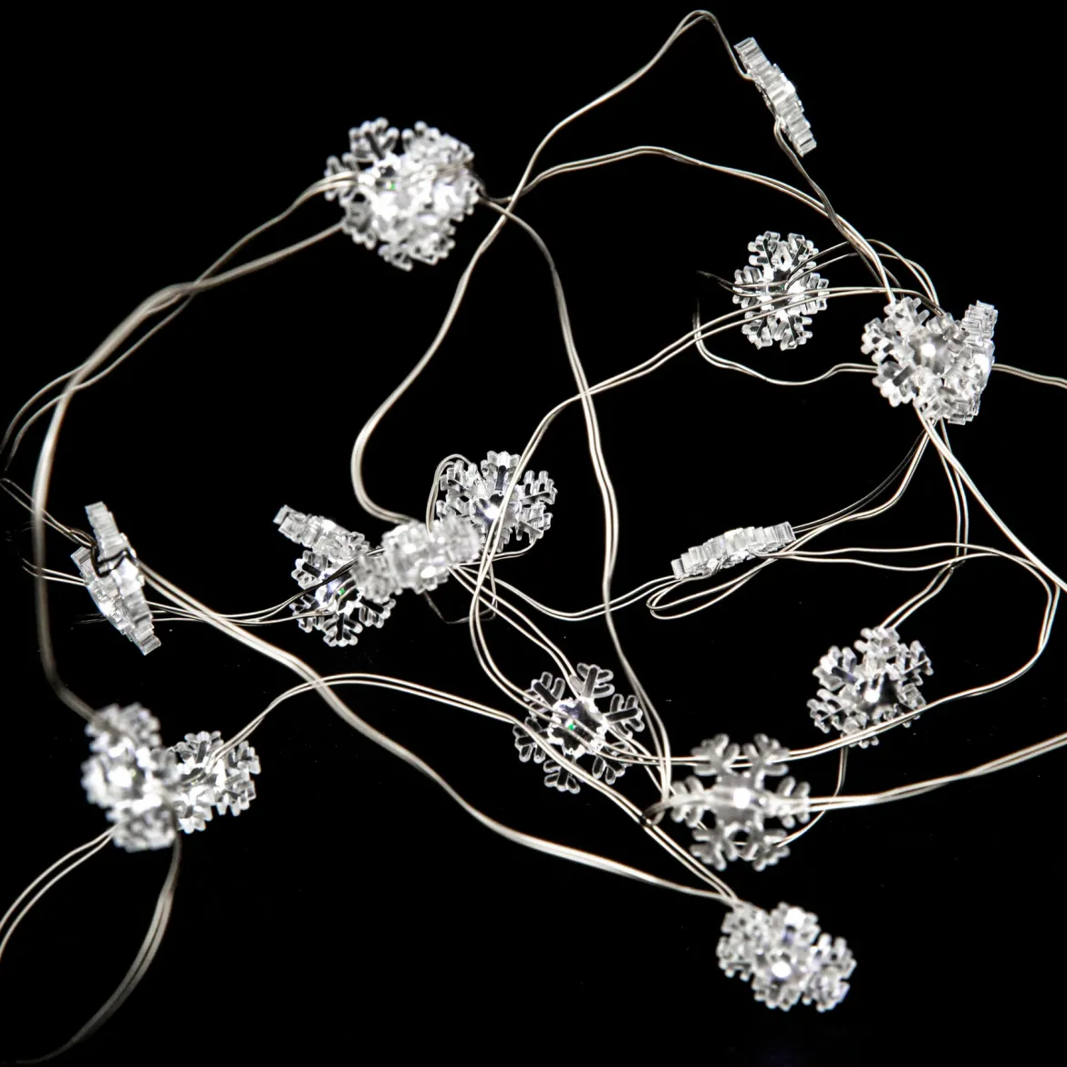 Girlanda świetlna śnieżynki, 20 LED