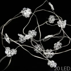 Girlanda świetlna śnieżynki, 20 LED