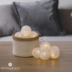 Girlanda świetlna, świecące LED kule, lampki, 10 szt