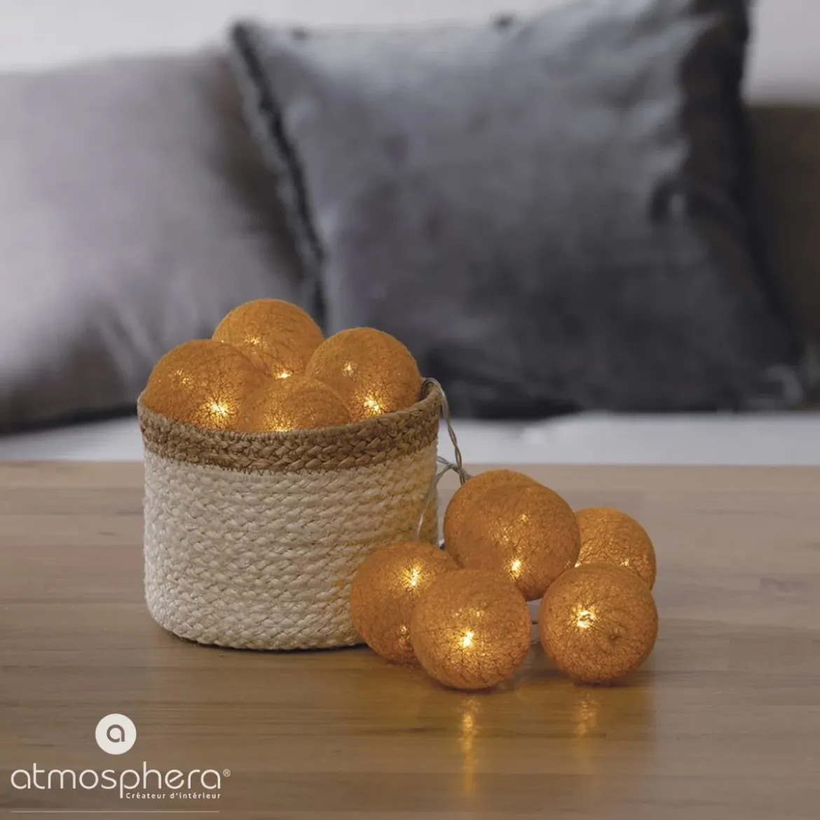 Girlanda świetlna, świecące LED kule, lampki, 10 szt