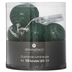 Girlanda świetlna, świecące LED kule, lampki, 10 szt
