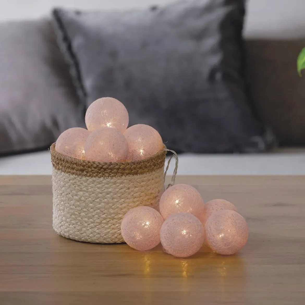 Girlanda świetlna, świecące LED kule, lampki, 10 szt