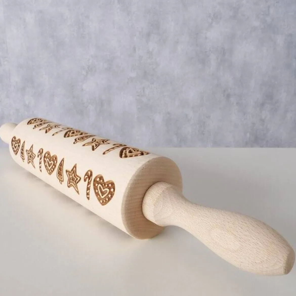 Grawerowany wałek świąteczny wzór BAKERY