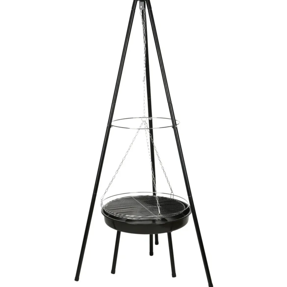 Grill ogrodowy trójnóg IGNIS z paleniskiem i rusztem, 151 cm