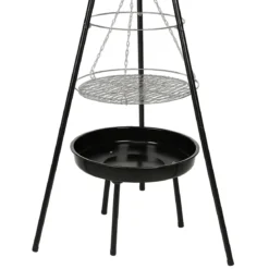 Grill ogrodowy trójnóg IGNIS z paleniskiem i rusztem, 151 cm