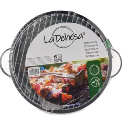Grill z uchwytami na nóżkach BBQ, 42 x 35 x 21 cm