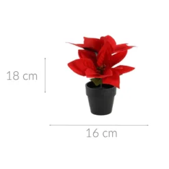 Gwiazda betlejemska sztuczna w doniczce, wys. 18 cm