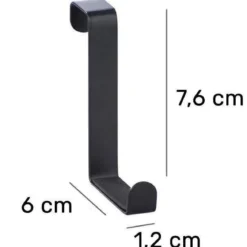 Haczyki na drzwi, zestaw ośmiu sztuk, metalowe, WENKO