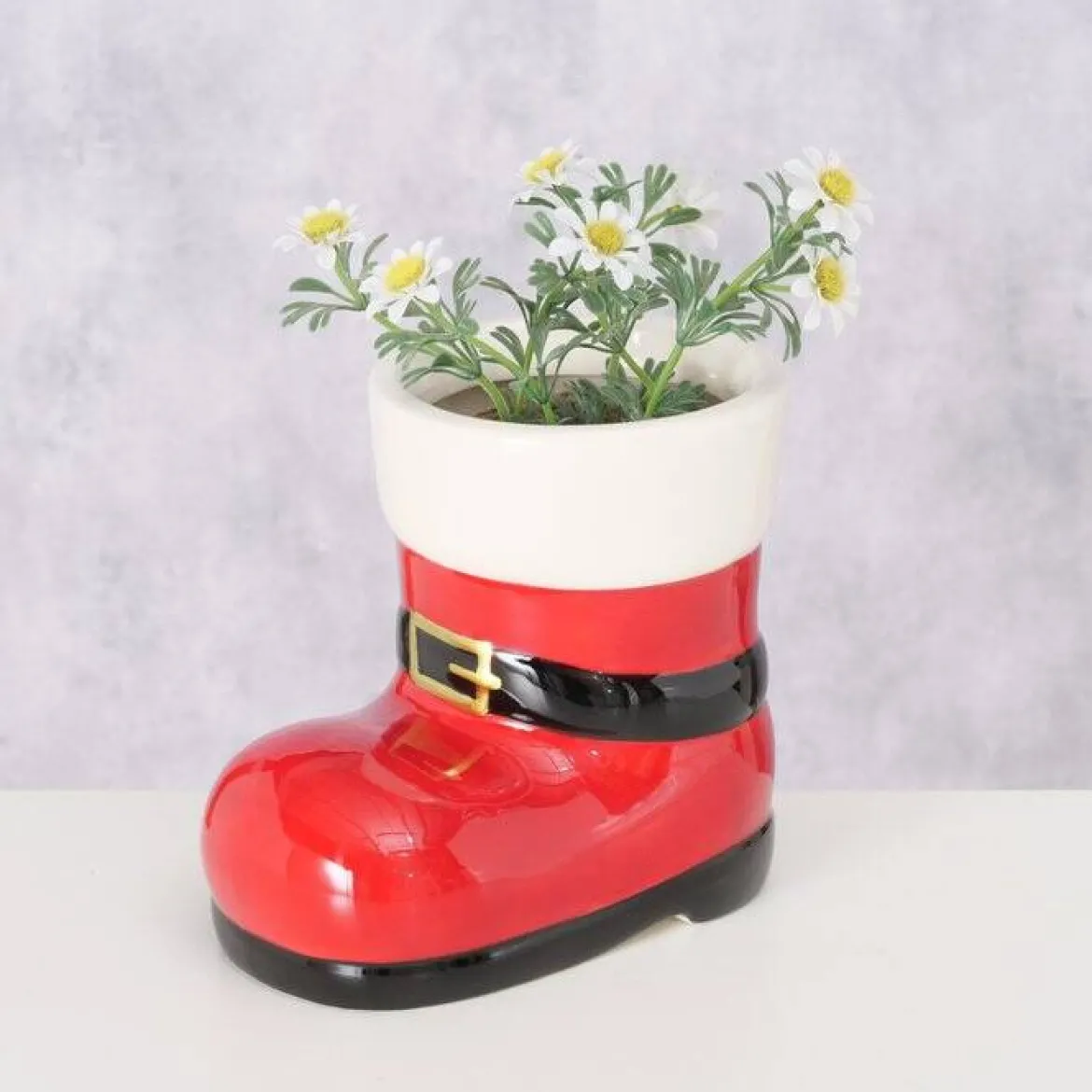 Kamienna osłonka na doniczkę BOOTY, wys. 17 cm