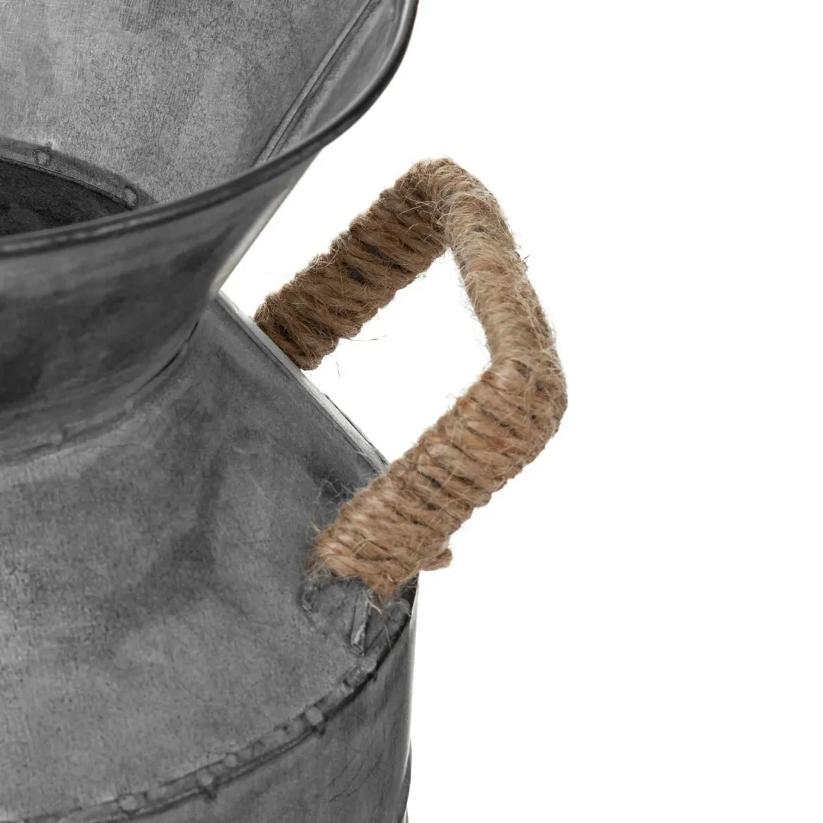 Kanka w stylu retro, metalowa, 48 cm