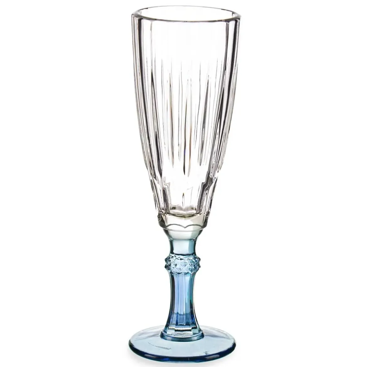 Kieliszek do szampana z kolorową nóżką, 170 ml, 6 sztuk