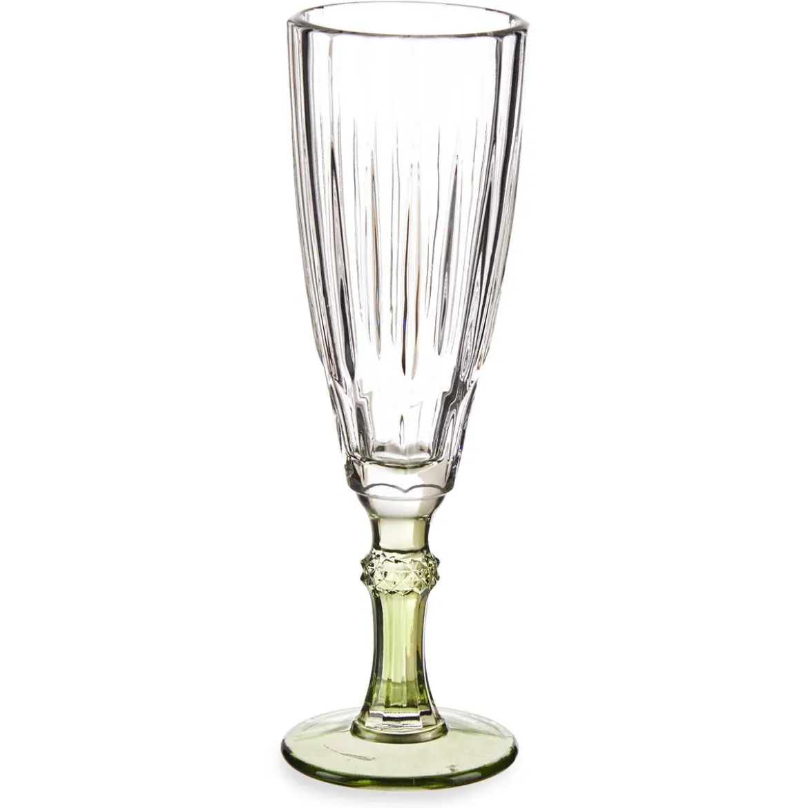Kieliszek do szampana z kolorową nóżką, 170 ml, 6 sztuk
