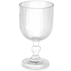 Kieliszek do wody w prążki, 370 ml, 6 sztuk
