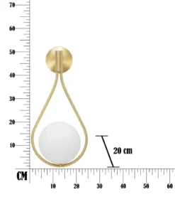 Kinkiet z kulą GLAMY DROP