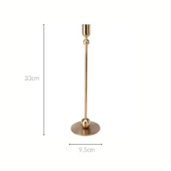 Klasyczny świecznik na jedną świecę, 33 cm