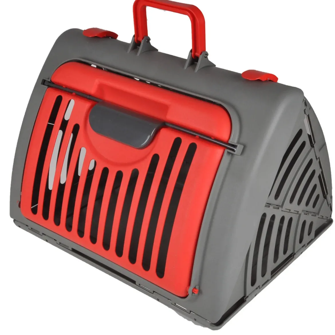 Klatka transportowa dla kota i psa, składana, plastik, 46 x 35 x 33 cm