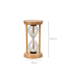 Klepsydra ozdobna w drewnie, 24 cm