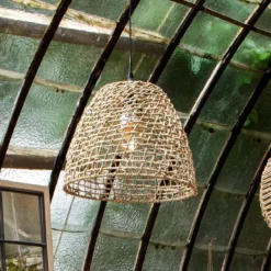 Klosz z trawy morskiej JADA, lampa stożkowa, Ø 35 cm