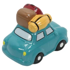 Kolorowa skarbonka ceramiczna z motywem podróży