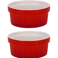 Kolorowe ceramiczne miseczki, kokilki wielofunkcyjne 260 ml - 2szt.