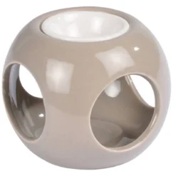 Kominek ceramiczny w formie kostki, wys. 6 cm