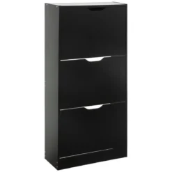 Komoda na buty drewniana, 60x24x118 cm