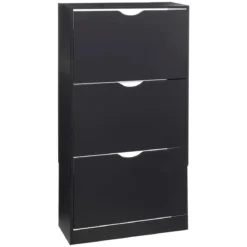 Komoda na buty drewniana, 60x24x118 cm
