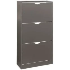 Komoda na buty drewniana, 60x24x118 cm