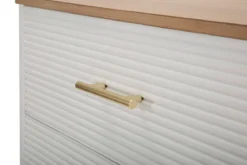 Komoda ze złotymi detalami, 3 szuflady
