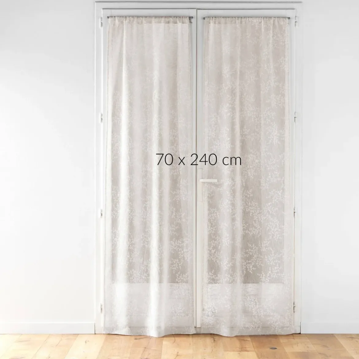 Komplet firan ze wzorem liści, KARLA, 70 x 240 cm