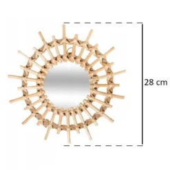Komplet luster dekoracyjnych z wikliny, Ø 28 cm, 3 sztuki