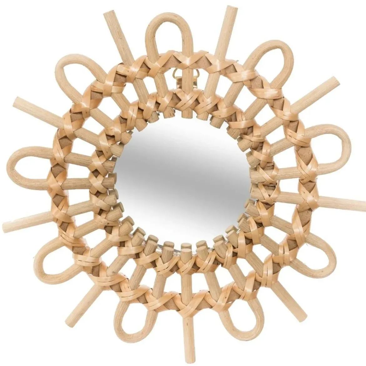 Komplet luster dekoracyjnych z wikliny, Ø 28 cm, 3 sztuki