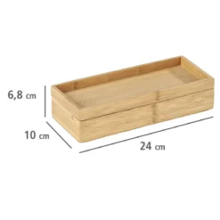 Komplet tac łazienkowych TERRA, bambus, 2 sztuki, WENKO