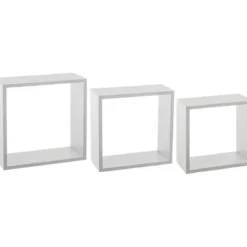 Komplet trzech półek dekoracyjnych ściennych CUBE L