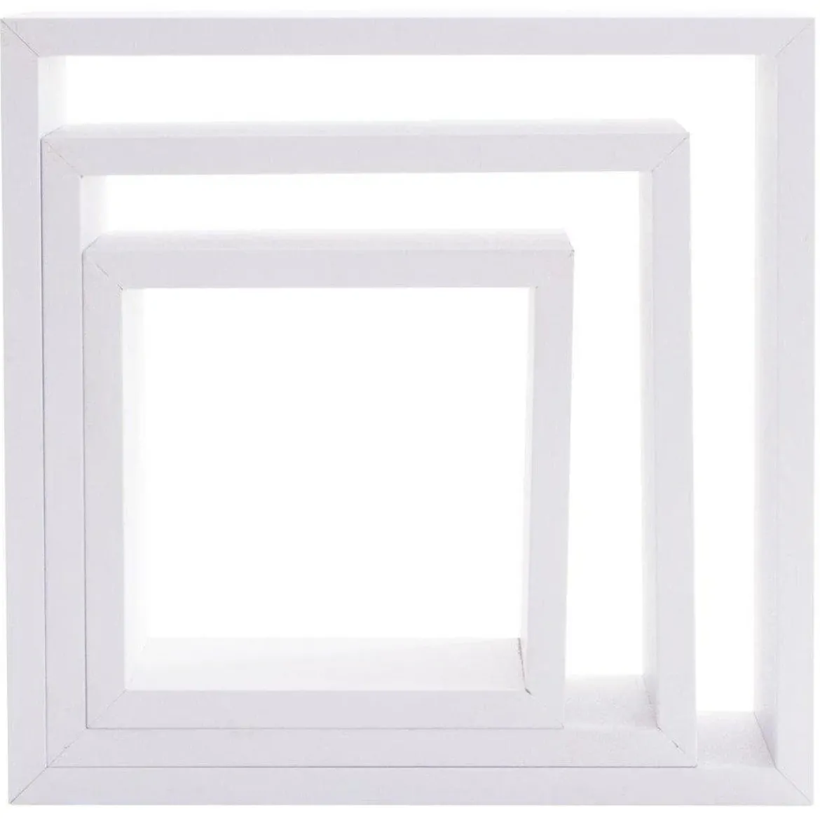 Komplet trzech półek dekoracyjnych ściennych CUBE