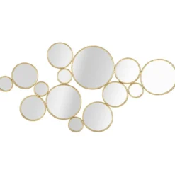 Kompozycja luster w złotej ramie, 100 x 51,5 cm
