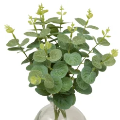 Kompozycja z eukaliptusa URICE, wys. 35 cm, szklany wazon