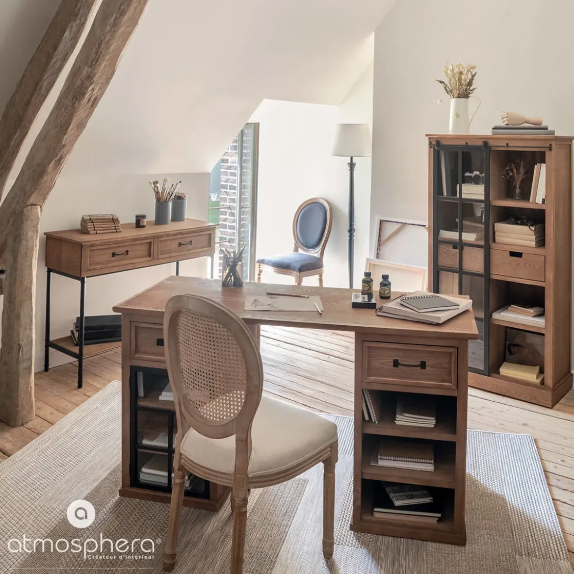 Konsola rustykalna z szufladami DANIK