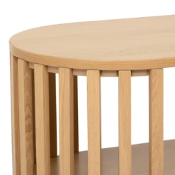 Konsola z półką, lamele, SLAT, 100 cm