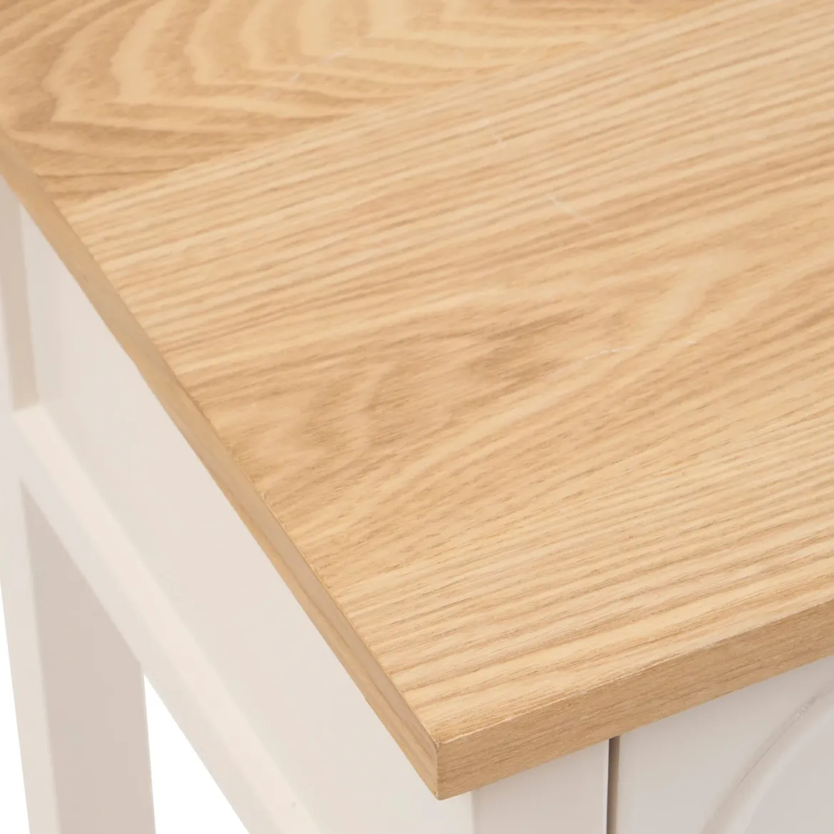 Konsola z 2 szufladami MODEA, 100 x 35 x 80 cm, beżowa