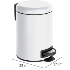 Kosz łazienkowy LEMAN MATT, pojemnik na śmieci, 3 l, WENKO