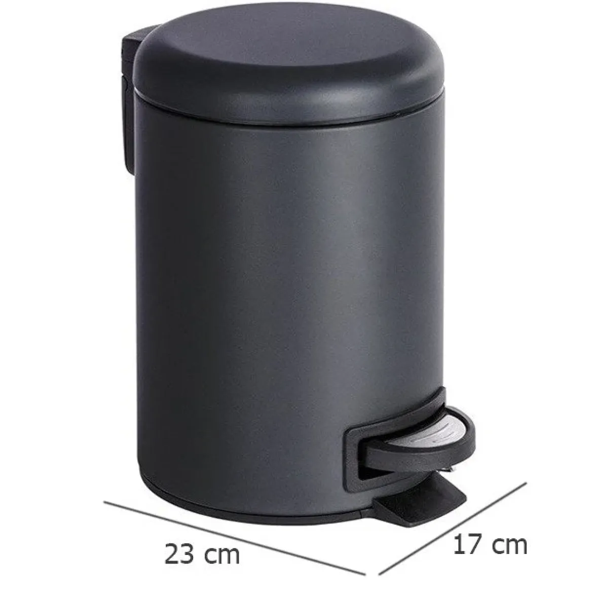 Kosz łazienkowy LEMAN MATT, pojemnik na śmieci, 3 l, WENKO