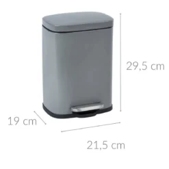 Kosz łazienkowy z pedałem Easy Close 5l, WENKO